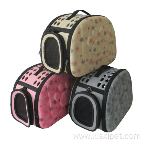 Plastic Foldable Cat Dog Pet Travel Tote Carriers